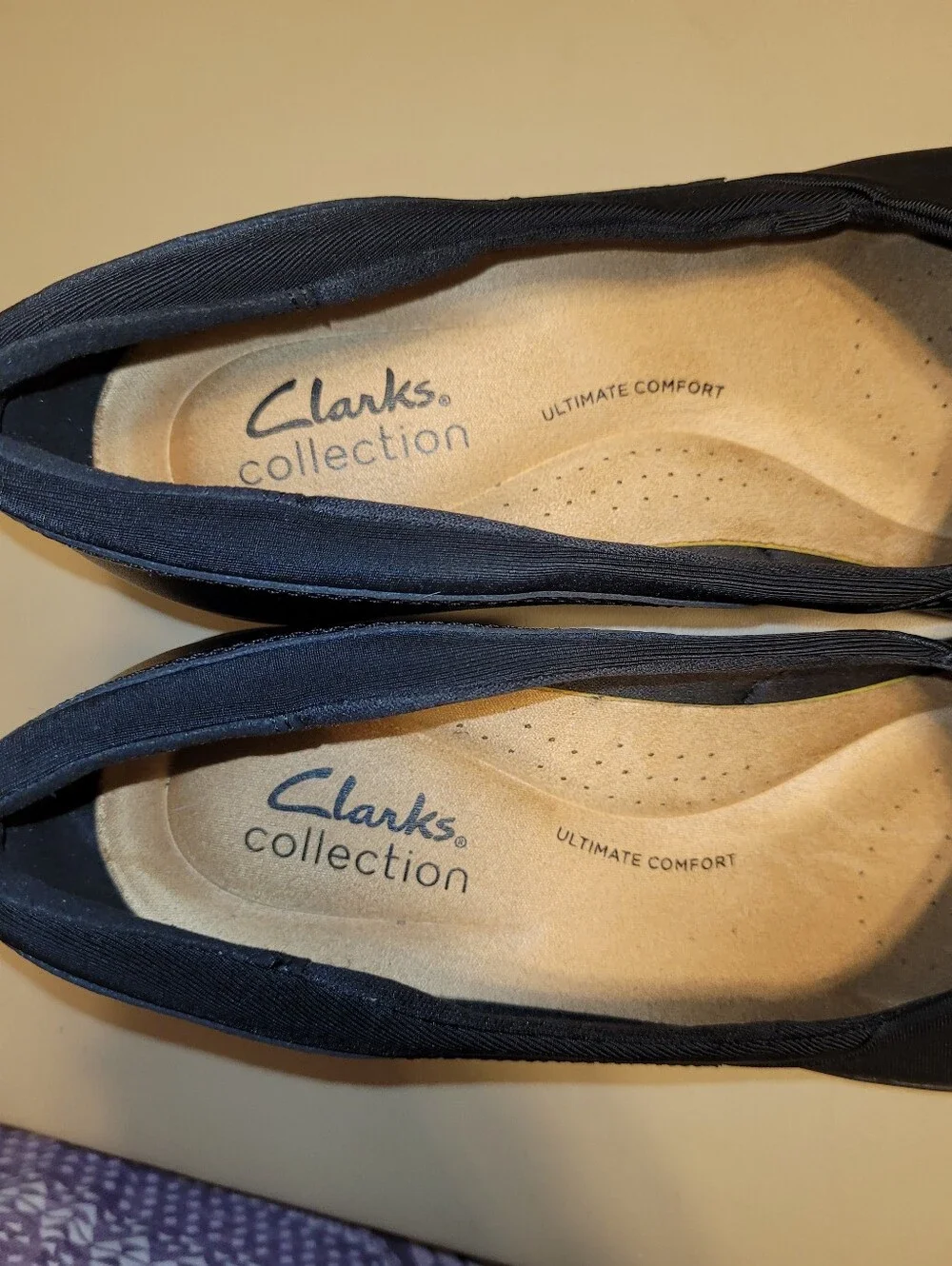 Clarks Collection - Suttyn Walk Black Wedge.  Size 7.5